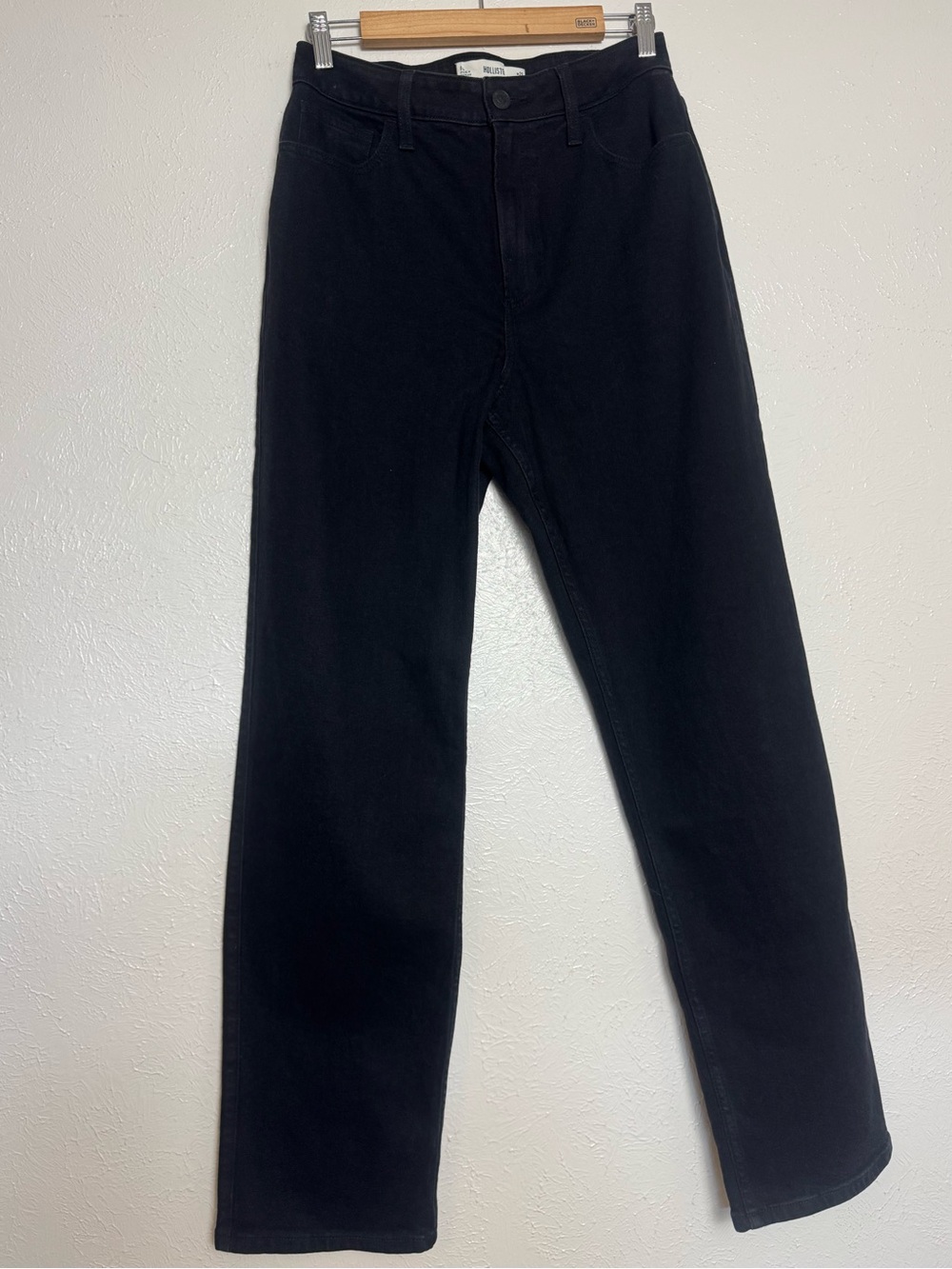 HOLLISTER Black LONG Curvy Ultra High Rise Dad Denim